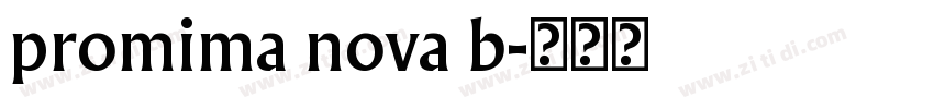 promima nova b字体转换